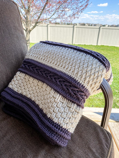 Crochet Afghan Pattern | Cozy Throw Blanket